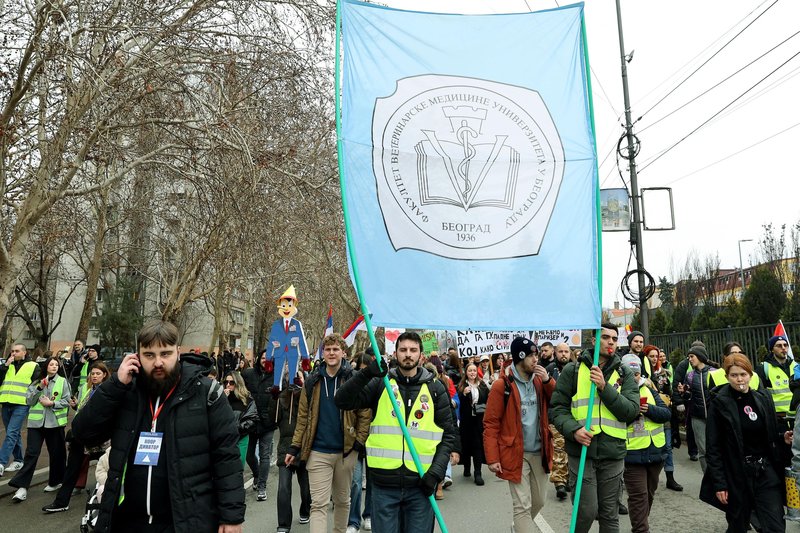 protest študentje Niš Srbija