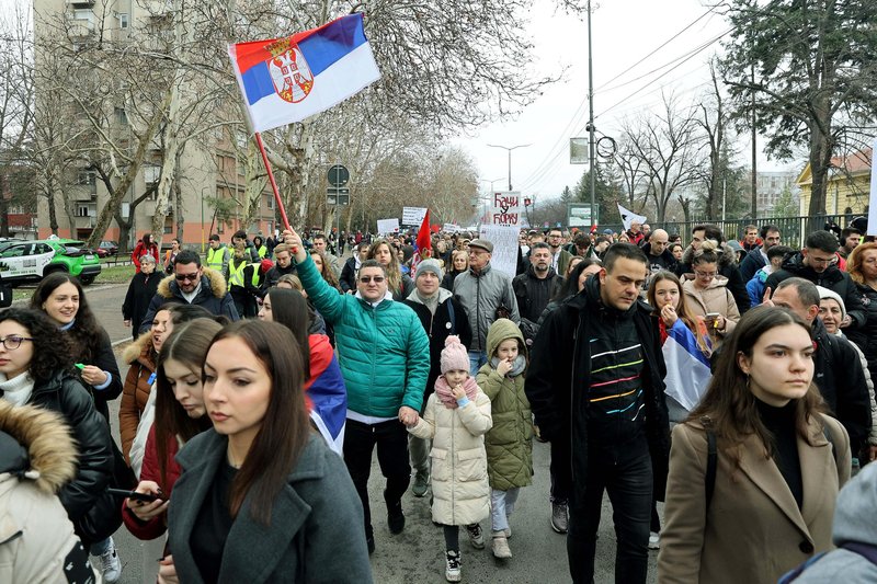 protest študentje Niš Srbija