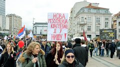 protest študentje Niš Srbija