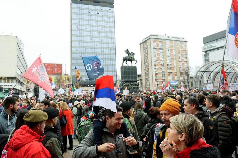 protest študentje Niš Srbija