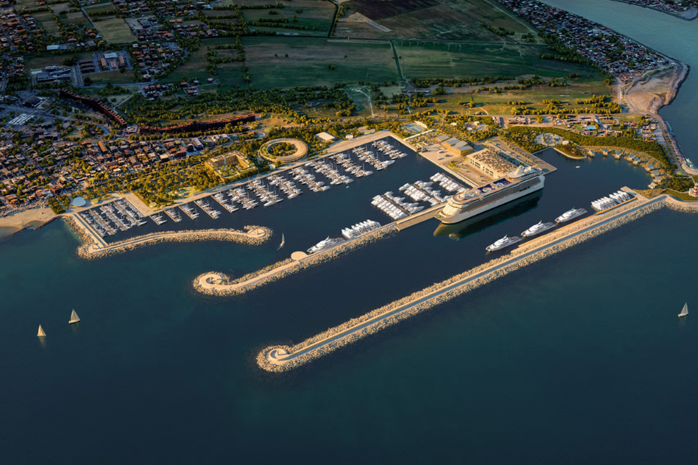 Fiumicino Waterfront italija morje pristanišče križarke