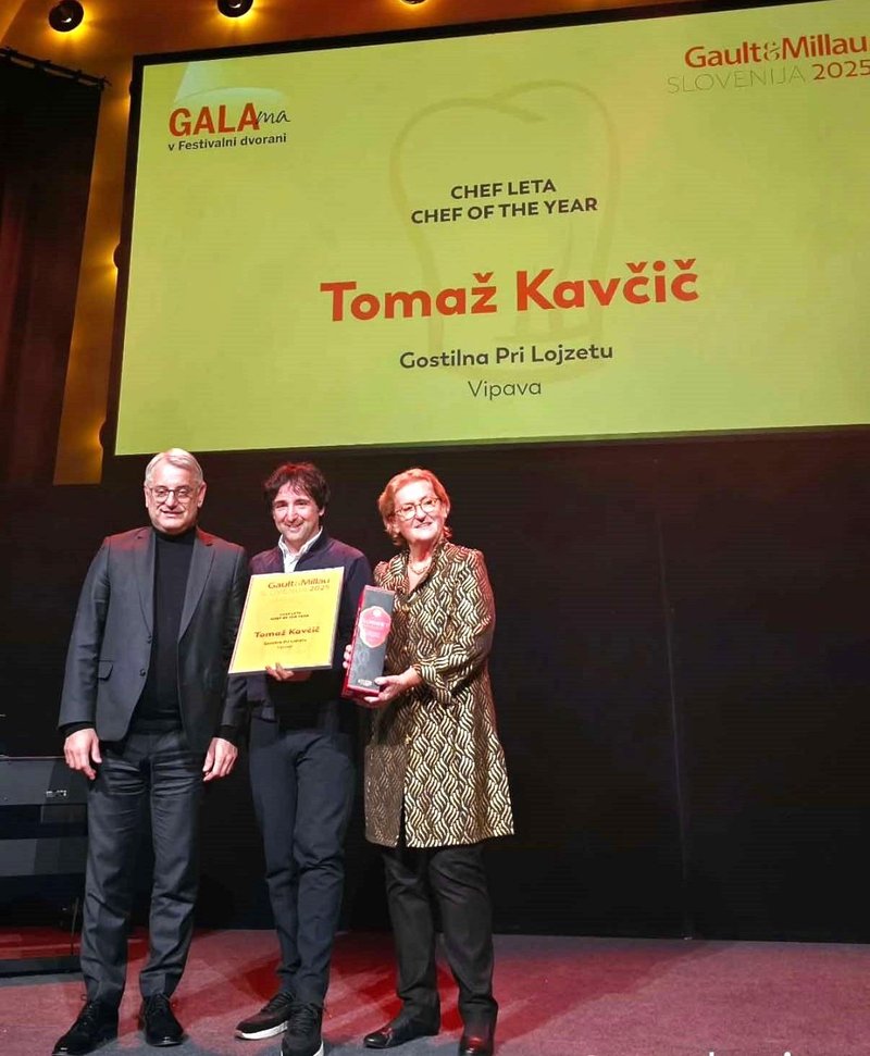 Tomaž Kavcic kuhar chef leta Gault&Millau Matjaz Han Mira Semic