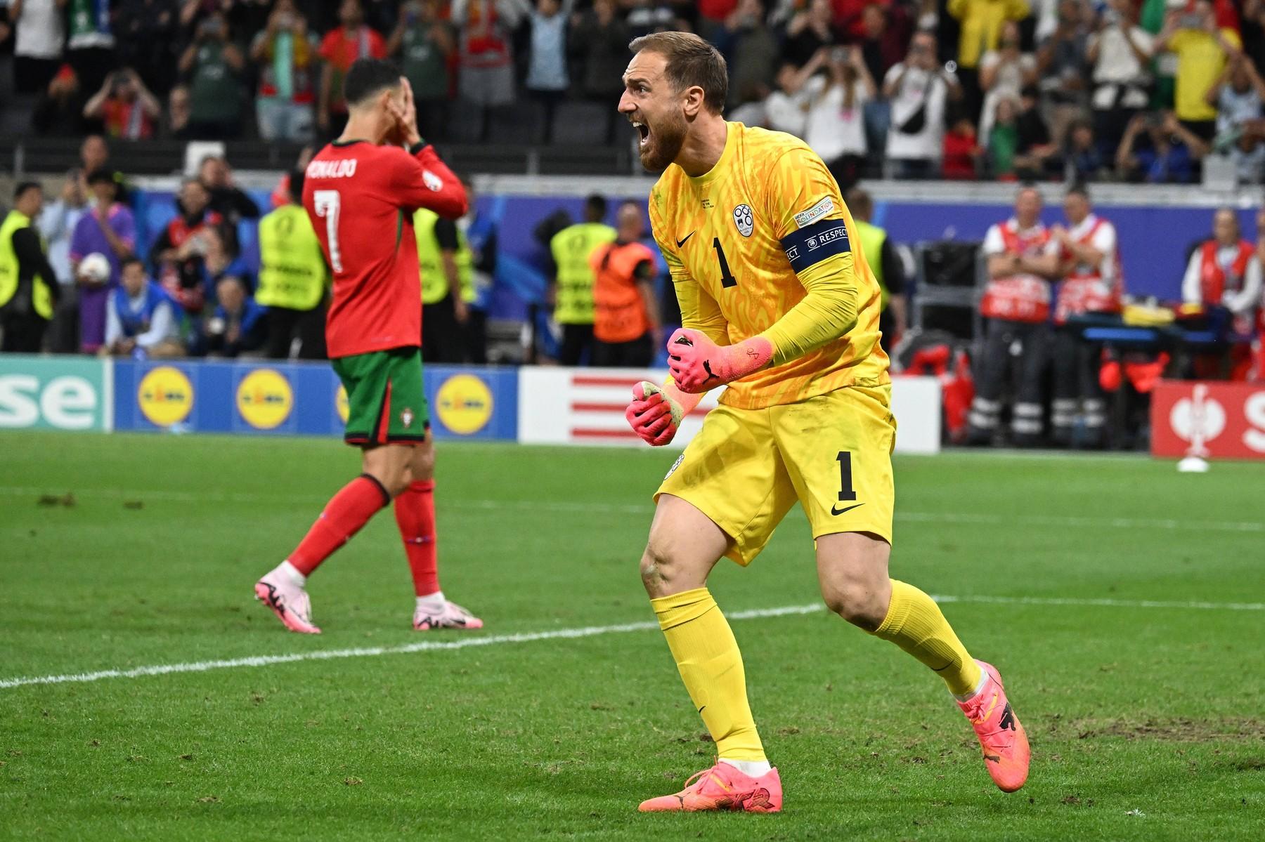 Jan Oblak Cristiano Ronaldo enajstmetrovka euro 2024