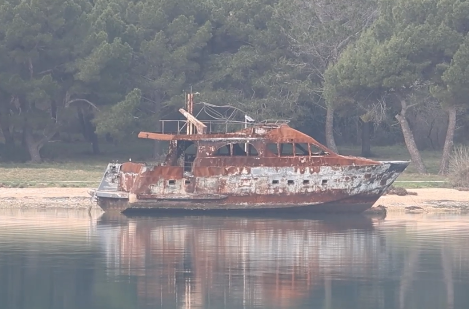 Jahta požar Medulin medulinski zaliv